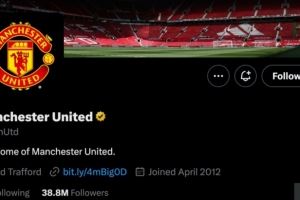 太阳报：曼联在被淘汰后不久，将官方X账号简介改为“曼联之家”